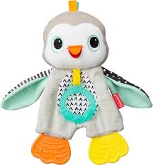 Infantino Cuddly Teether Om+ Penguin