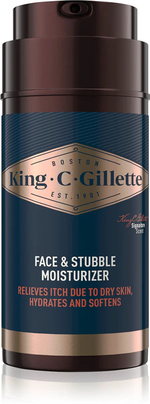 King.C.Gillette Face&Stubble Moisturiser