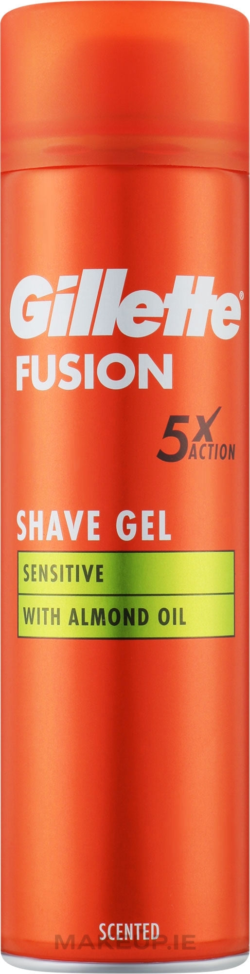 Gillette Fusion Almond Oil Shaving Gel for Sensitive Skin