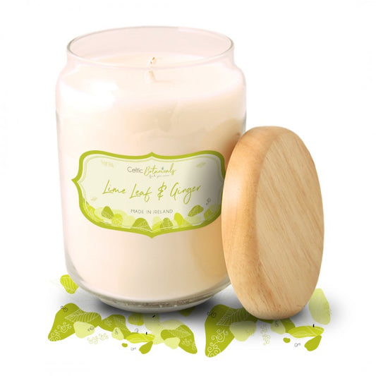 Celtic Candles Large Pop Jar Lime Leaf & Ginger