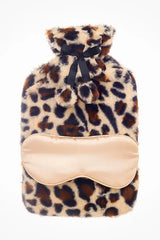 Aroma Home Hot Water Bottle & Satin Eye Mask Set