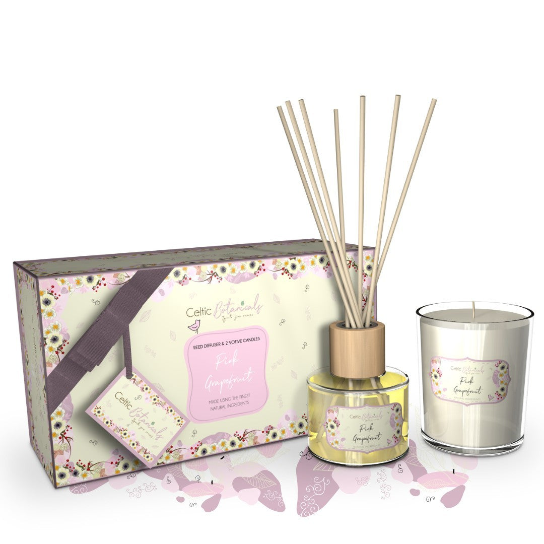 Celtic Candles Mini Gift Set Pink Grapefruit